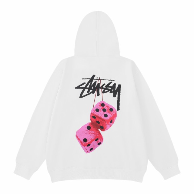 AKEstussy“ジップアップ” old stussy ロゴ プリント パーカー L 赤